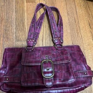 Elegant Purple Women's Handbag